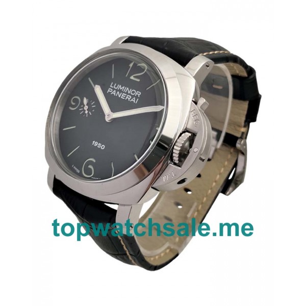 UK 47MM Black Dials Panerai Luminor PAM00127 Replica Watches