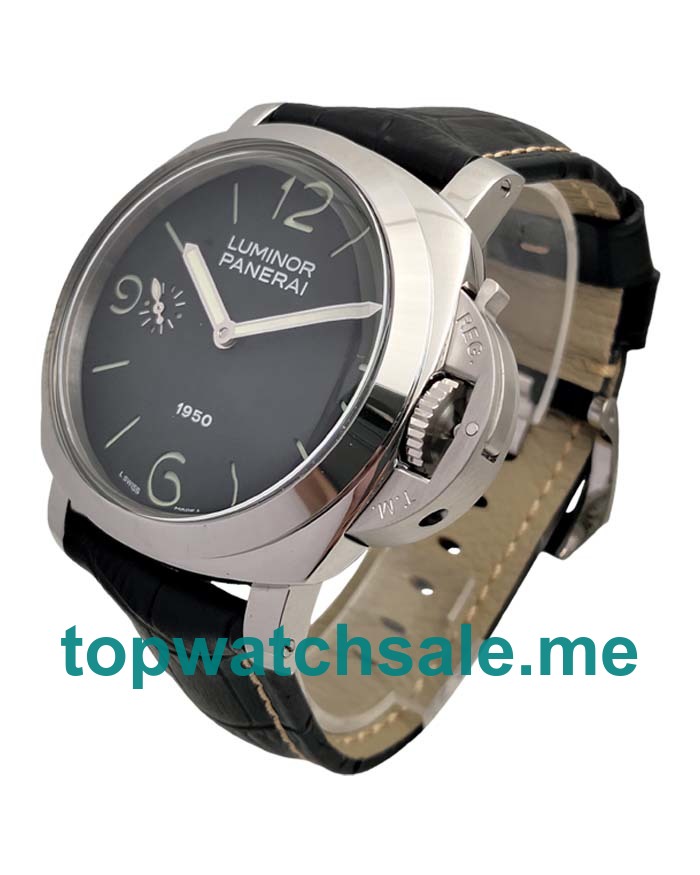 UK 47MM Black Dials Panerai Luminor PAM00127 Replica Watches