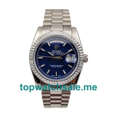 UK Perfect Replica Rolex Day-Date 118239 Watches With Blue Dials For Men