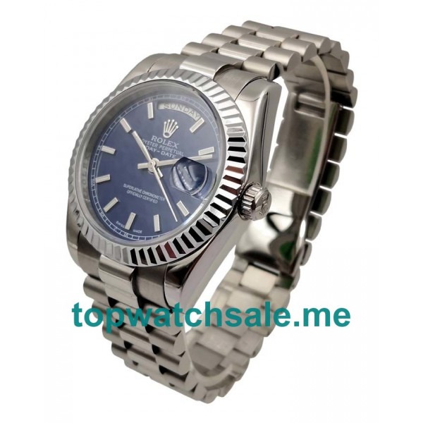 UK Perfect Replica Rolex Day-Date 118239 Watches With Blue Dials For Men
