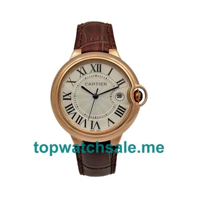 UK 36MM Silver Dials Cartier Ballon Bleu WGBB0009 Replica Watches