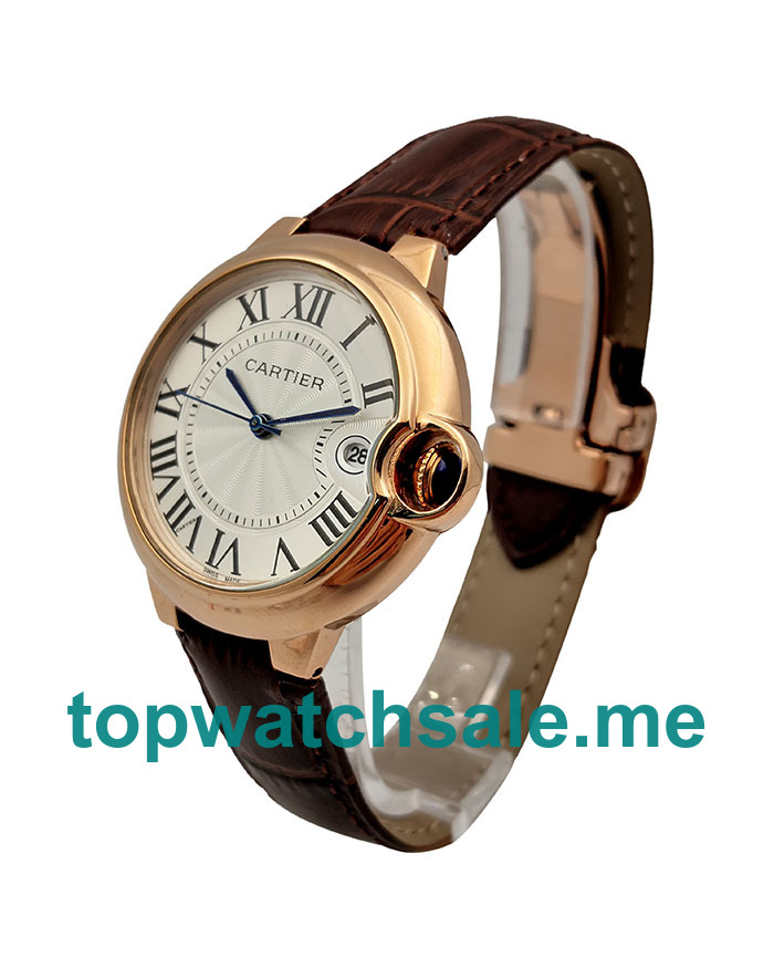 UK 36MM Silver Dials Cartier Ballon Bleu WGBB0009 Replica Watches