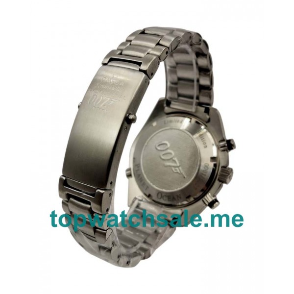 UK 43.5MM Black Dials Omega Seamaster Planet Ocean Chrono 2210.51.00 Replica Watches