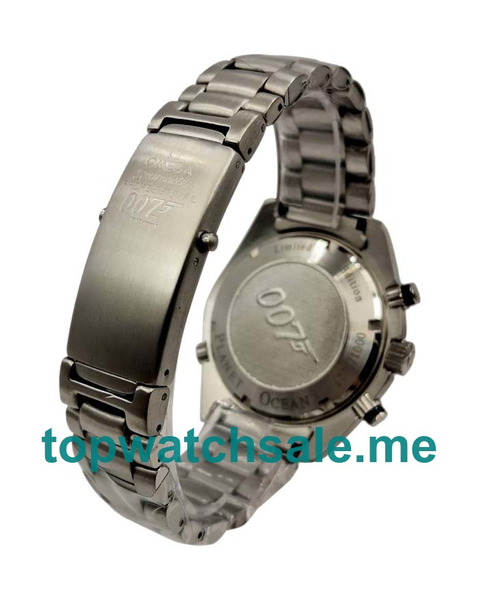 UK 43.5MM Black Dials Omega Seamaster Planet Ocean Chrono 2210.51.00 Replica Watches