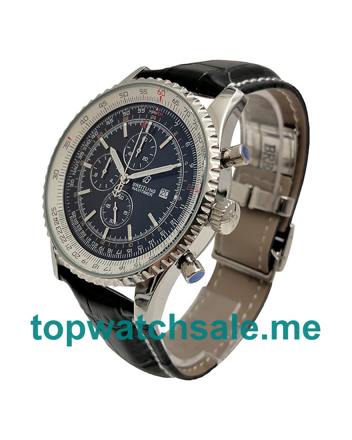 UK 46MM Replica Breitling Navitimer World A24322 Black Dials Watches
