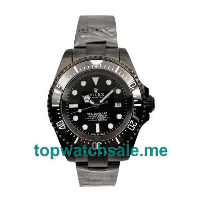 UK 44MM Black Dials Rolex Sea-Dweller Deepsea 116660 Replica Watches