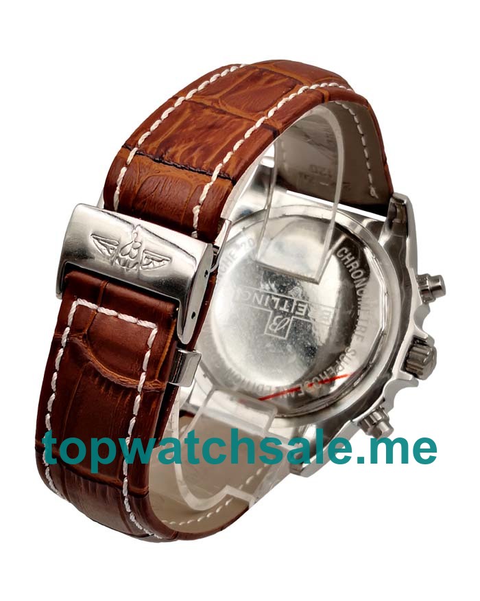 UK 46.5MM White Dials Breitling Chronomat AB0110 Replica Watches