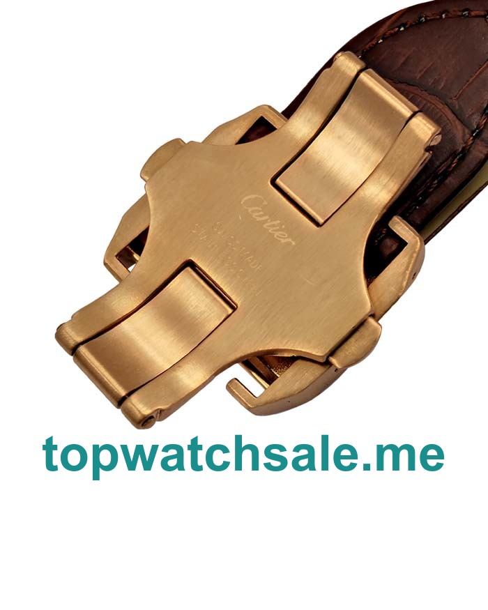 UK Swiss Movement Cartier Santos WM502151 Replica Watches With White Dials For Men