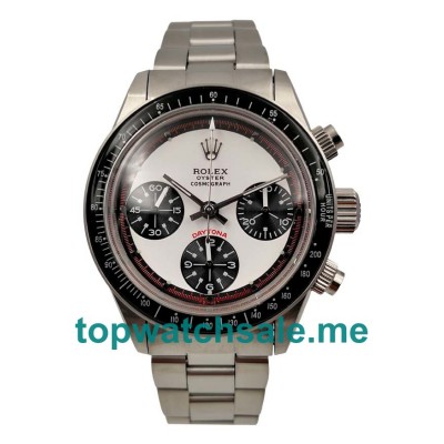 UK Best 1:1 Rolex Daytona Ref.6239 Replica Watches With White Dials For Men