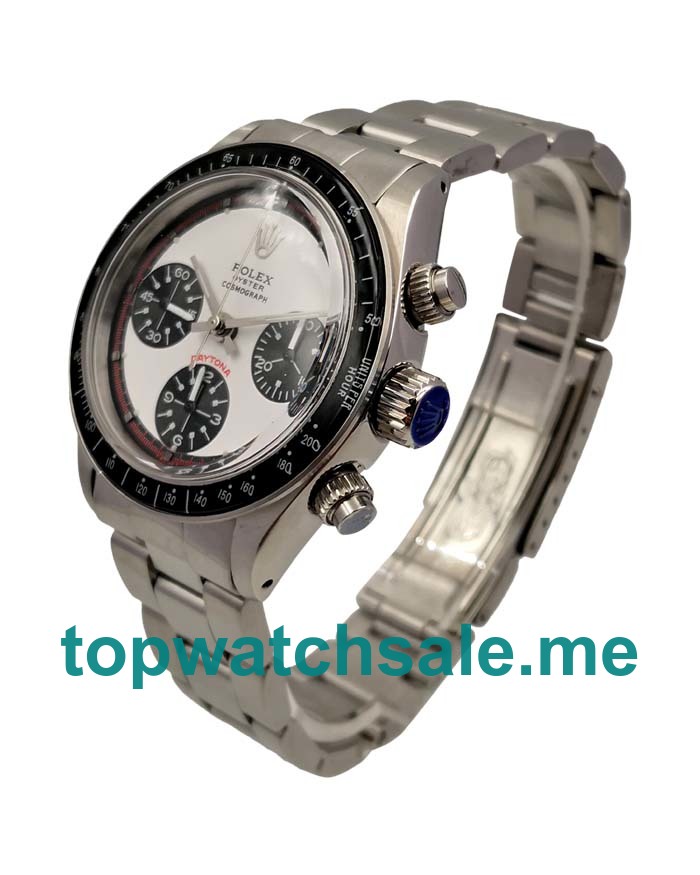 UK Best 1:1 Rolex Daytona Ref.6239 Replica Watches With White Dials For Men