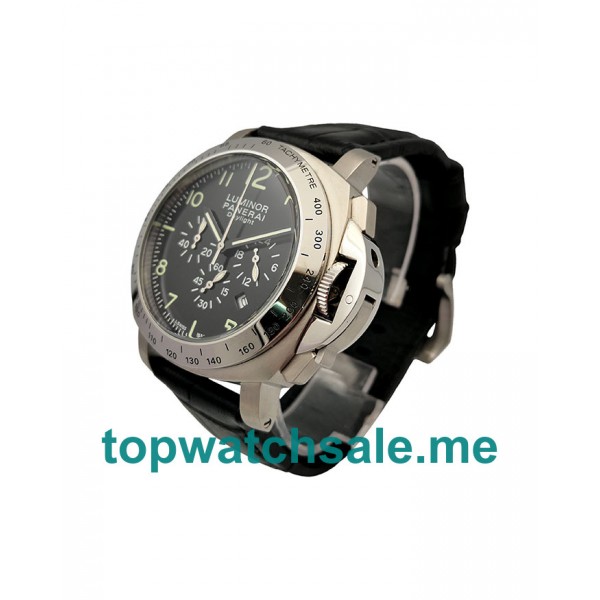 UK 42.5MM Replica Panerai Luminor Daylight PAM00196 Black Dials Watches
