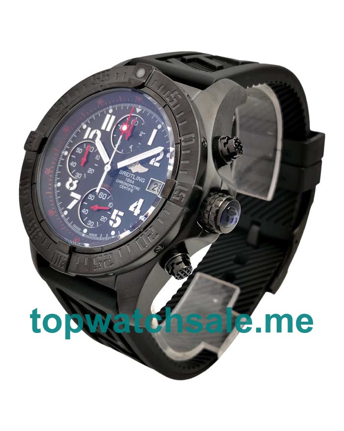 UK AAA Quality Breitling Avenger A13370 Replica Watches With Black Dials For Men