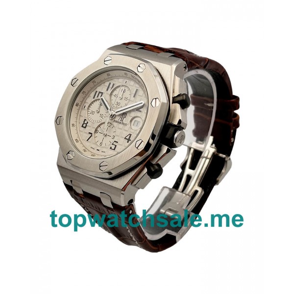 UK 42.5MM Replica Audemars Piguet Royal Oak Offshore 26170ST.OO.D091CR.01 Cream Dials Watches