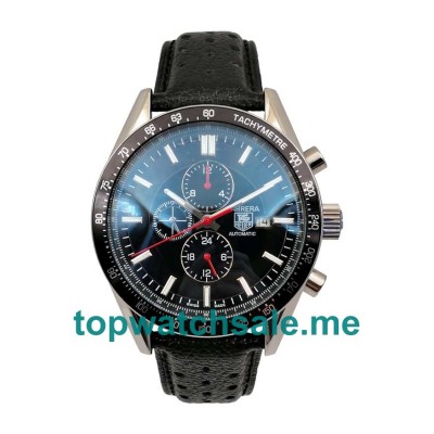 UK 44MM Replica TAG Heuer Carrera CV2014.FC6233 Black Dials Watches