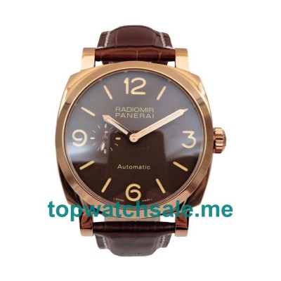 UK 47MM Brown Dials Panerai Radiomir PAM00515 Replica Watches
