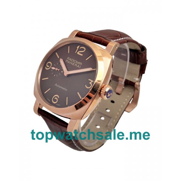 UK 47MM Brown Dials Panerai Radiomir PAM00515 Replica Watches