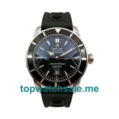 UK 46.5MM Black Dials Breitling Superocean Heritage A17320 Replica Watches