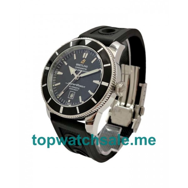 UK 46.5MM Black Dials Breitling Superocean Heritage A17320 Replica Watches