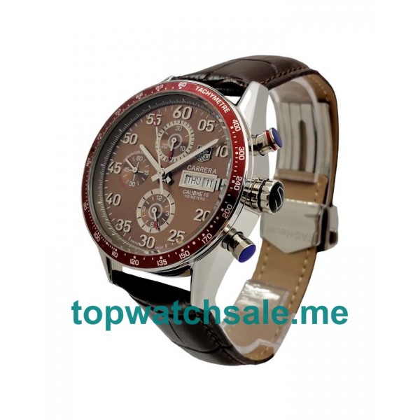 UK 43.5MM Brown Dials TAG Heuer Carrera CV2A12.FC6236 Replica Watches