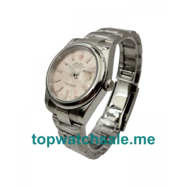 UK 36MM Salmon Dials Rolex Datejust 116300 Replica Watches