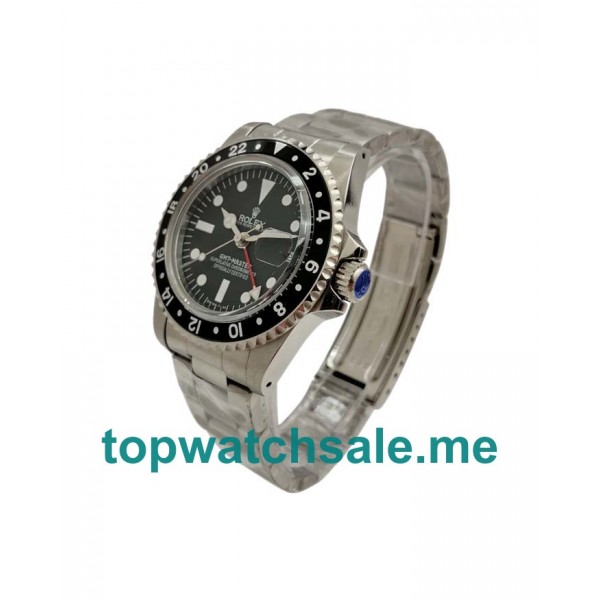 UK 40MM Black Dials Rolex GMT-Master 16750 Replica Watches