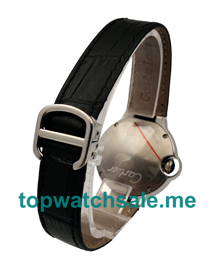 UK 33MM Silver Dials Cartier Ballon Bleu W6920085 Replica Watches