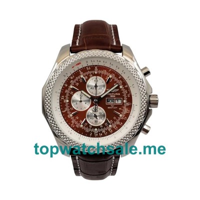 UK 44.8MM Burgundy Dials Breitling Bentley GT A13362 Replica Watches