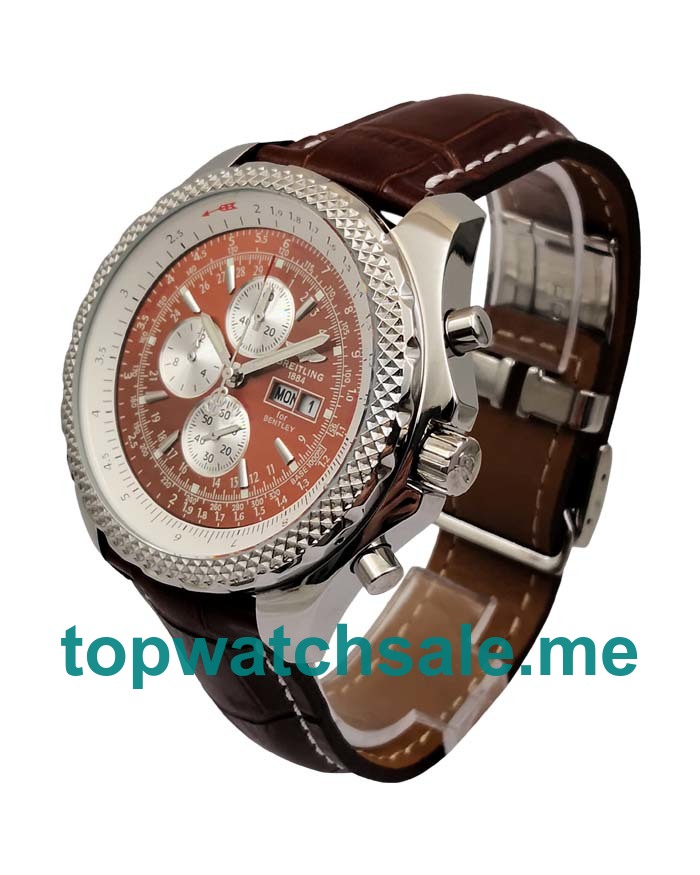 UK 44.8MM Burgundy Dials Breitling Bentley GT A13362 Replica Watches