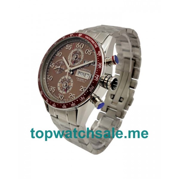 UK 44MM Brown Dials TAG Heuer Carrera CV2A12.FC6236 Replica Watches