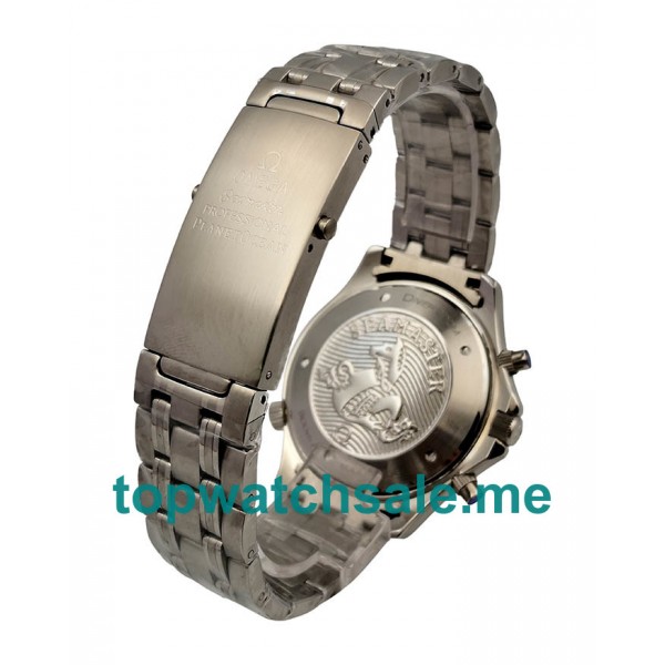 UK Best 1:1 Fake Omega Seamaster Chrono Diver 2225.80.00 With Blue Dials For Men