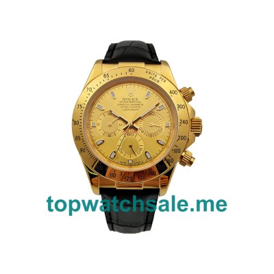UK 40MM Gold Rolex Daytona 116518 Replica Watches
