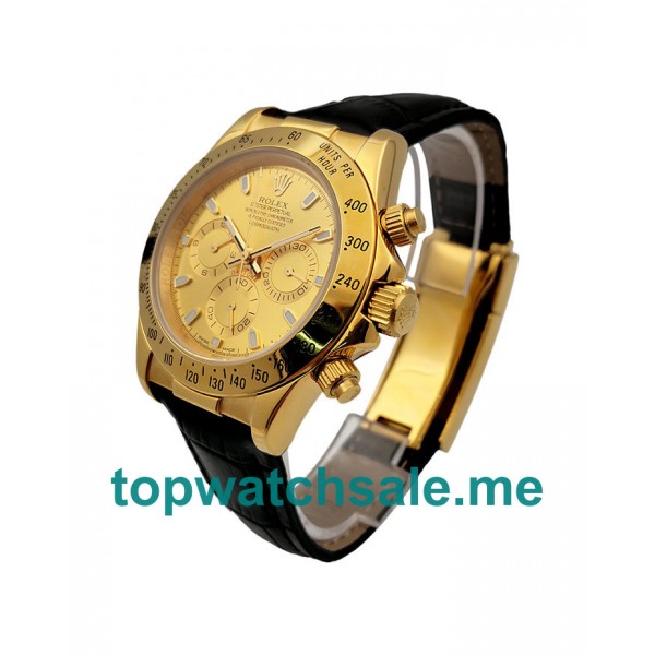 UK 40MM Gold Rolex Daytona 116518 Replica Watches