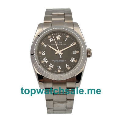 UK 36MM Black Dials Rolex Oyster Perpetual 114234 Replica Watches
