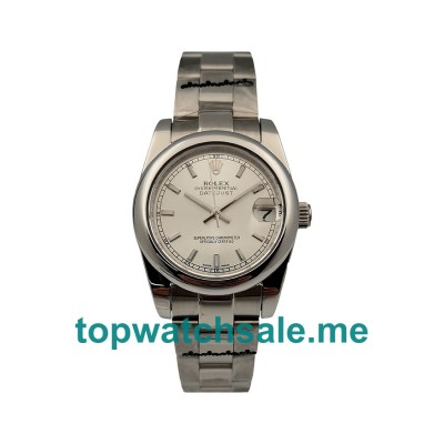 UK 31MM Silver Dials Replica Rolex Datejust 178240 Watches