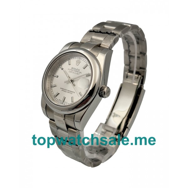 UK 31MM Silver Dials Replica Rolex Datejust 178240 Watches