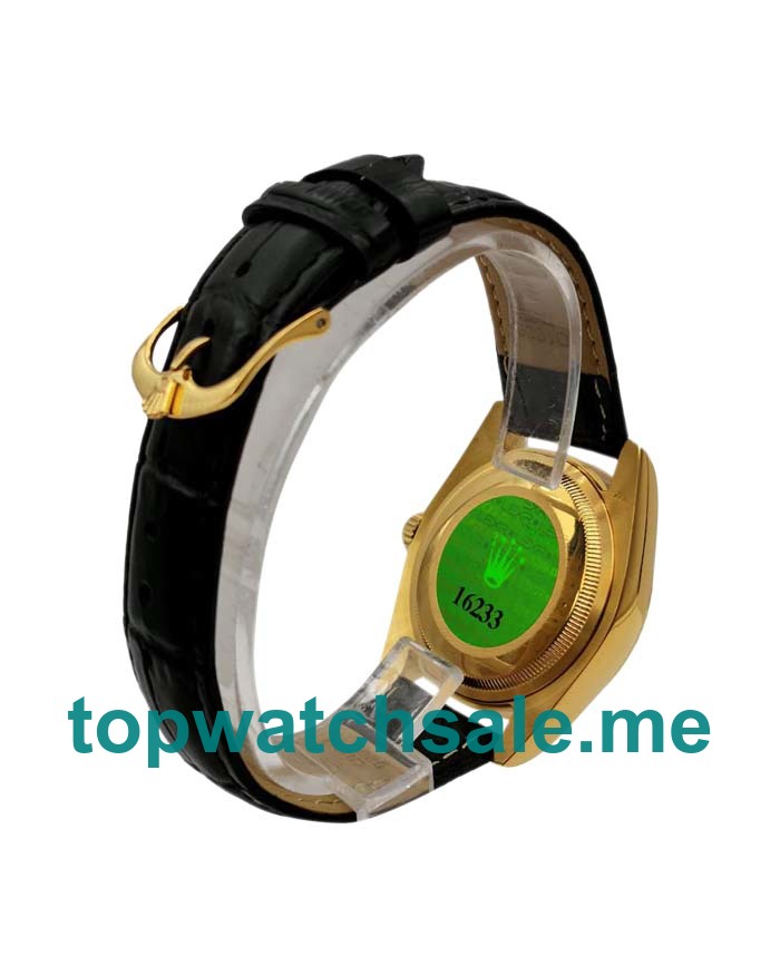 UK 36MM Black Dials Rolex Datejust 6827 Replica Watches