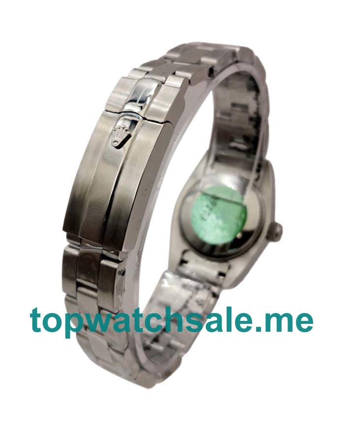 UK 26MM Silver Dials Rolex Lady-Datejust 67180 Replica Watches