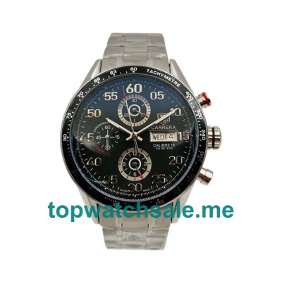 UK 44MM Black Dials TAG Heuer Carrera CV2A10.BA0796 Replica Watches