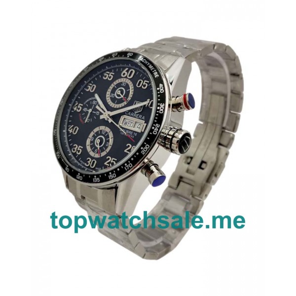 UK 44MM Black Dials TAG Heuer Carrera CV2A10.BA0796 Replica Watches