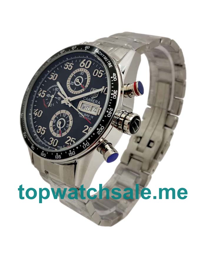 UK 44MM Black Dials TAG Heuer Carrera CV2A10.BA0796 Replica Watches