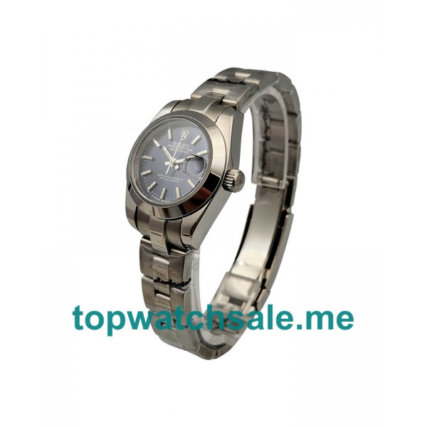 UK 26MM Blue Dials Rolex Lady-Datejust 6718 Replica Watches
