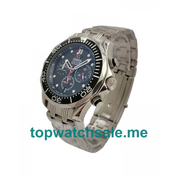 UK 44MM Black Dials Omega Seamaster 300 M 212.30.42.50.01.001 Replica Watches