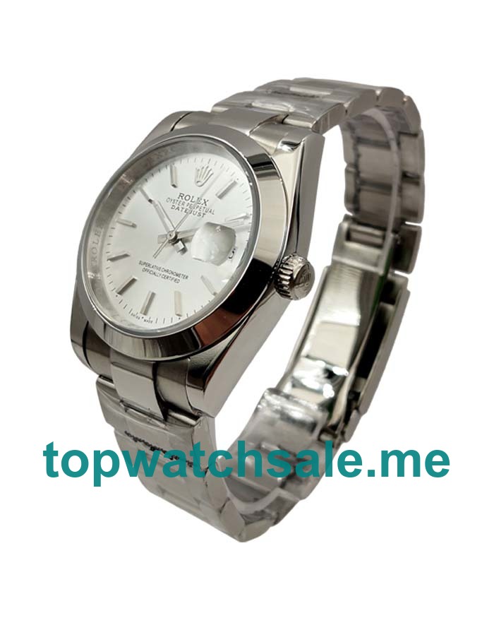 UK 36MM Silver Dials Rolex Datejust 15200 Replica Watches