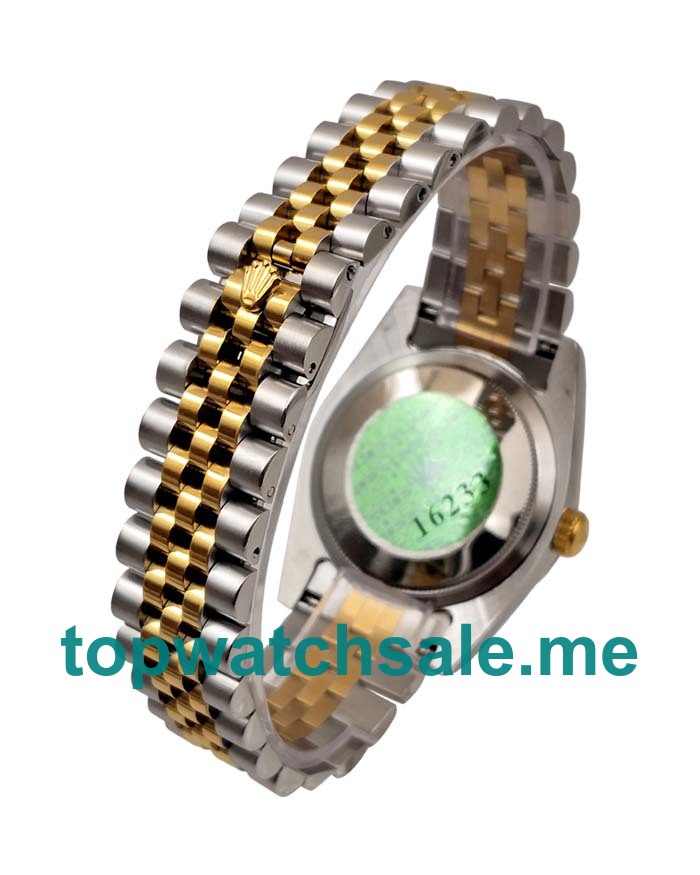 UK 36MM White Dials Rolex Datejust 16233 Replica Watches