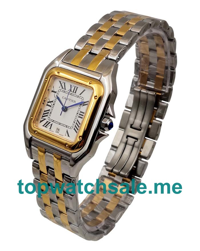 UK 33MM White Dials Cartier Panthere 83083444 Replica Watches