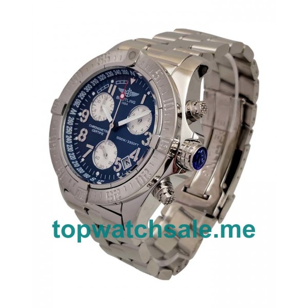 UK Top Quality Breitling Chrono Avenger E73360 Replica Watches With Blue Dials For Men
