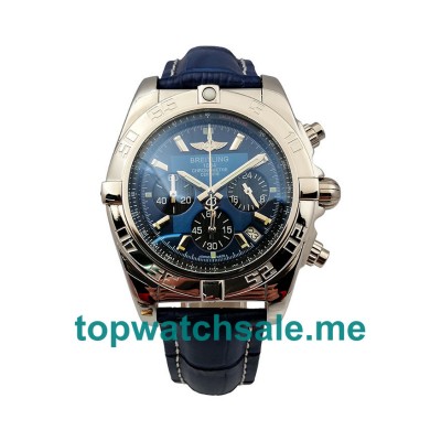 UK 43.5MM Blue Dials Breitling Chronomat AB0110 Replica Watches