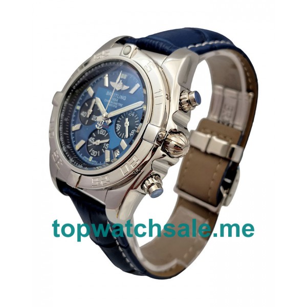 UK 43.5MM Blue Dials Breitling Chronomat AB0110 Replica Watches
