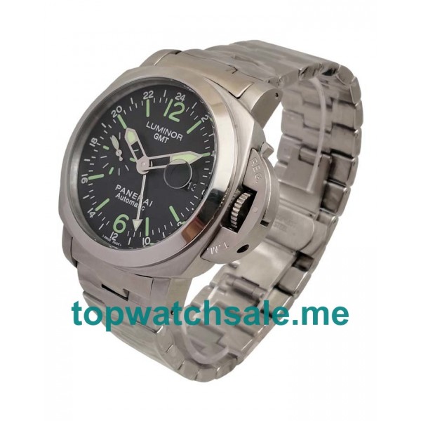 UK 44MM Black Dials Panerai Luminor GMT PAM00297 Replica Watches