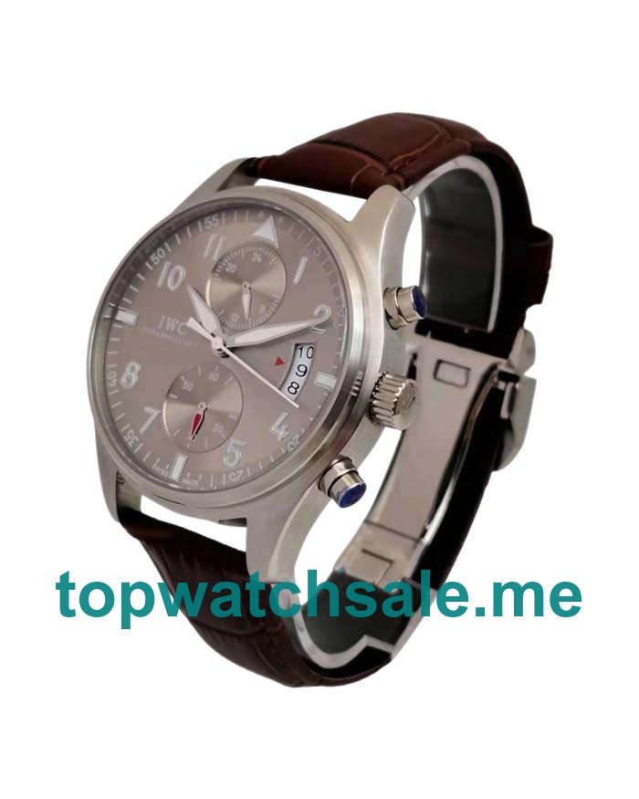 UK 41MM Grey Dials IWC Pilots Spitfire IW387802 Replica Watches
